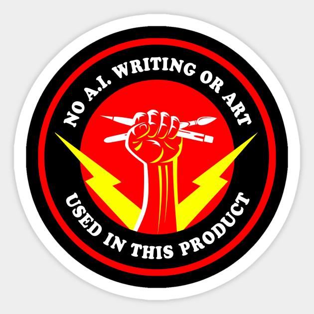 No AI Art Used Sticker by LordNeckbeard